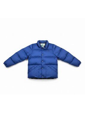 L.L. Bean Mens Colbalt Blue Down Jacket With Tags Warm Winter Sz M